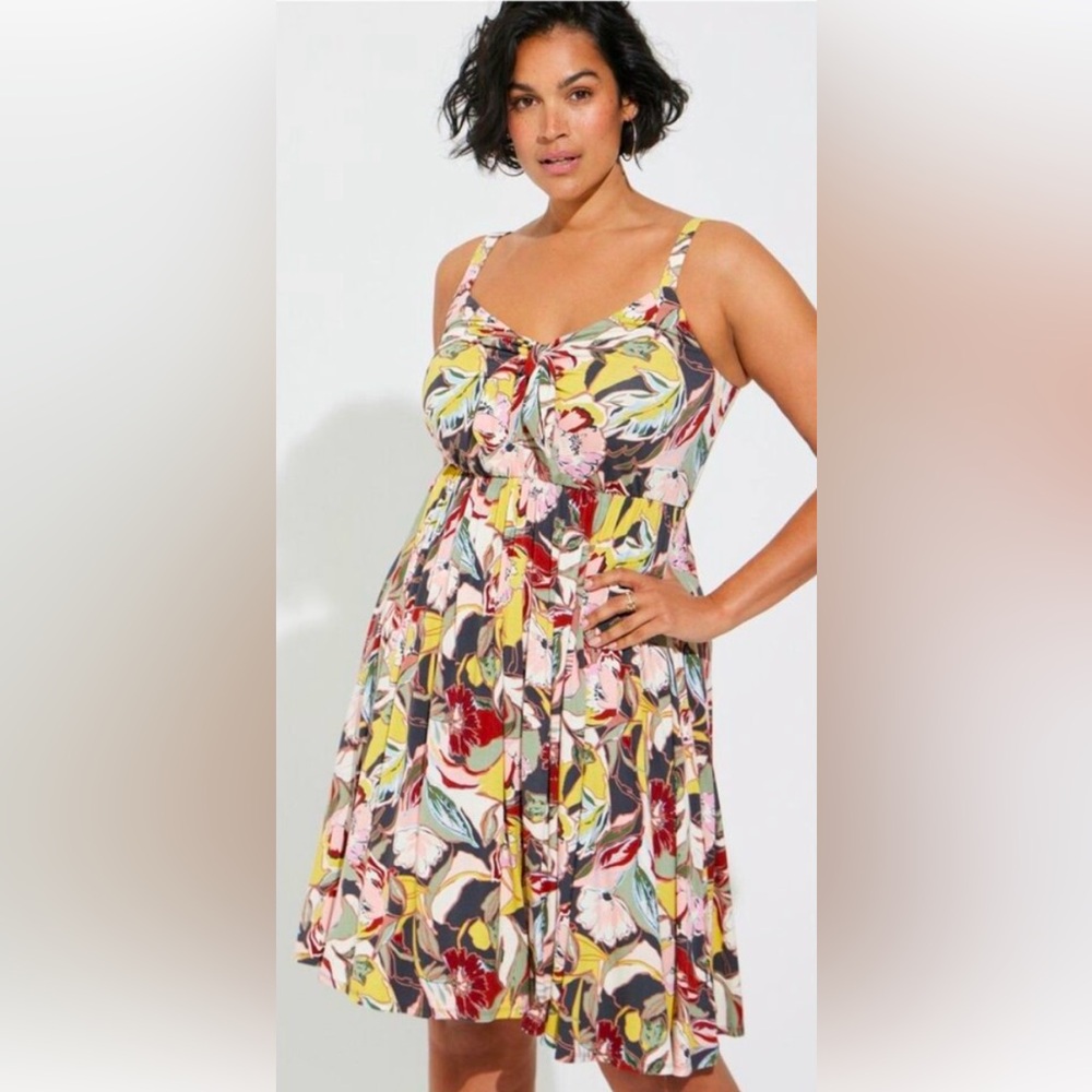 Torrid floral, skater dress, size 3,